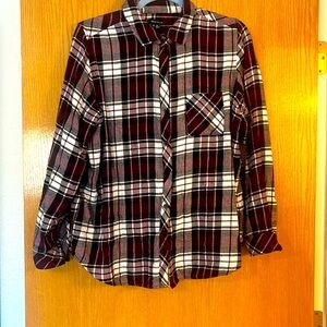 WELL WORN Purple Plaid Shirt
